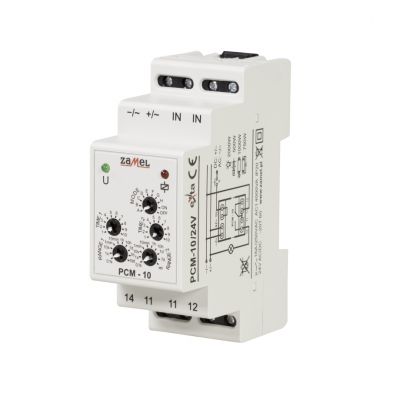 Przekaźnik czasowy PCM-10/24V 24V AC/DC ZAMEL (EXT10000086-WPL)